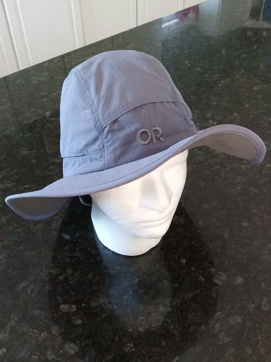 OUTDOOR RESEARCH Blue Gray Ventilated Wide Brim Sun Hat - Picture 4 of 10